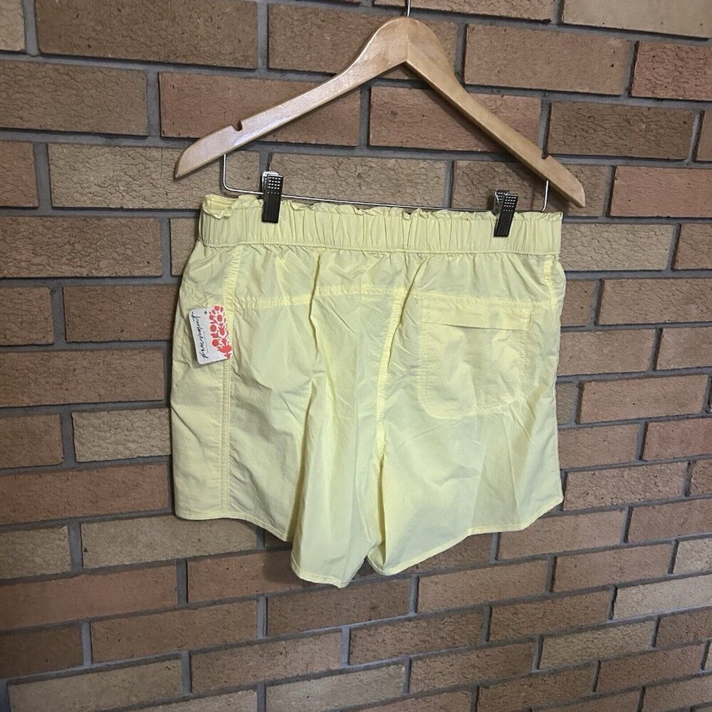 NWT Free People FP Movement Women's In The Wild Shorts Glow Yellow Size Medium - Picture 4 of 6